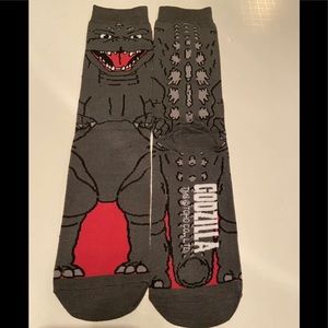 Godzilla Crew Socks New